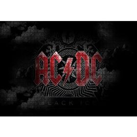 Cakapuzzle ACDC Logo Karanlık Mod 120 Parça Ahşap Puzzle