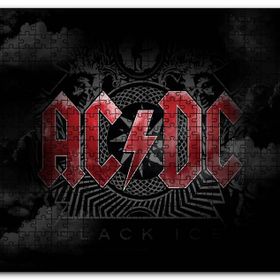 Cakapuzzle Acdc Logo Karanlık Mod Mdf 255 Parça Puzzle