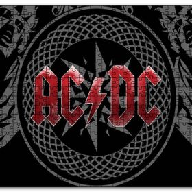 Cakapuzzle Acdc Logo Üyeler Arkaplanda Mdf 1000 Parça Puzzle