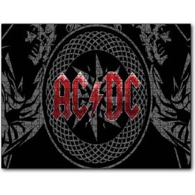 Cakapuzzle Acdc Logo Üyeler Arkaplanda Mdf 1000 Parça Puzzle