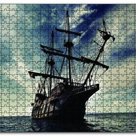 Cakapuzzle Açık Denizdeki Yelkenli Gemi Mdf 120 Parça Puzzle