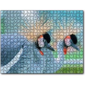 Cakapuzzle Açık Mavi Renkli Tepeli Turna Görseli Mdf 120 Parça Puzzle
