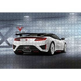 Cakapuzzle Acura Integra Type R Beyaz Arka Görünüş Mdf 120 Parça Puzzle