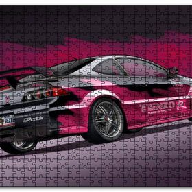 Cakapuzzle Acura Rsx Pembe Siyah Arkaplan Mdf 1000 Parça Puzzle