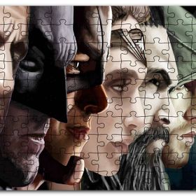 Cakapuzzle Adalet Birliği Karakterleri Yanyana Yakın Çizim Mdf 1000 Parça Puzzle