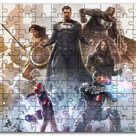 Cakapuzzle Adalet Birliği Süper Kahraman Karakterleri Mdf 1000 Parça Puzzle