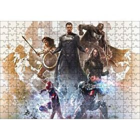 Cakapuzzle Adalet Birliği Süper Kahraman Karakterleri Mdf 255 Parça Puzzle