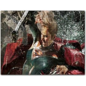 Cakapuzzle Adaletsizlik İki Supergirl Battles Superman Mdf 255 Parça Puzzle
