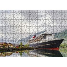 Cakapuzzle Adriyatik Denizinde Cruise Gemisi ve Bulutlar Mdf 500 Parça Puzzle