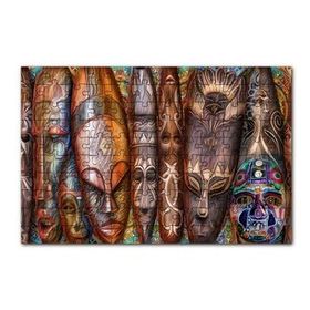 Cakapuzzle Afrika Kıtası Kültürü Kompozisyon 120 Parça Ahşap Puzzle