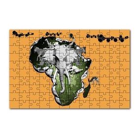 Cakapuzzle Afrika Kıtası Kültürü Kompozisyon 120 Parça Ahşap Puzzle