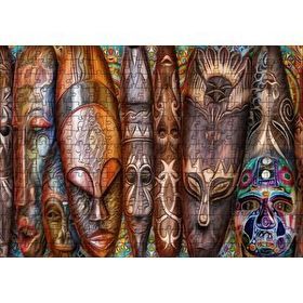 Cakapuzzle Afrika Kıtası Kültürü Kompozisyon 120 Parça Ahşap Puzzle