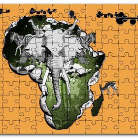 Cakapuzzle Afrika Kıtası Kültürü Kompozisyon Mdf 120 Parça Puzzle