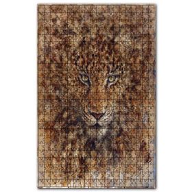 Cakapuzzle Afrika Leoparı Çizim Görseli Ahşap 1000 Parça Puzzle