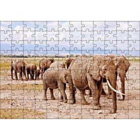 Cakapuzzle Afrika Savanada Filler Bir Arada 120 Parça Ahşap Puzzle