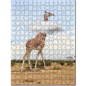 Cakapuzzle Afrika Zurafa Bulutlar Görseli 1000 Parça Puzzle