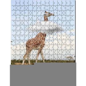 Cakapuzzle Afrika Zurafa Bulutlar Görseli 500 Parça Puzzle