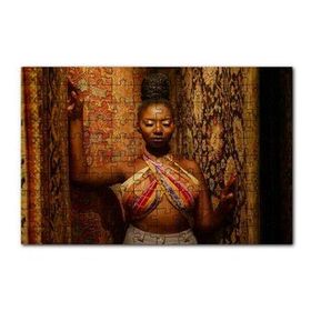 Cakapuzzle Afrikalı Duru Güzellik ve Yöresel Kıyafeti 120 Parça Ahşap Puzzle