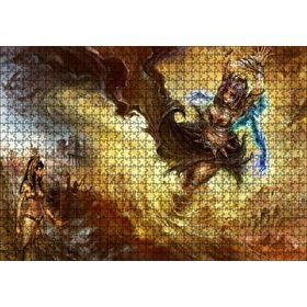 Cakapuzzle Afrikalı Tanrıça ve Kadın Savaşçı 120 Parça Ahşap Puzzle
