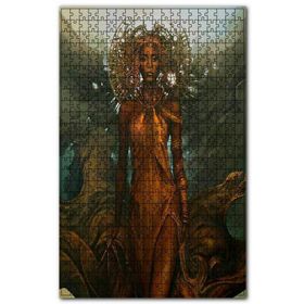 Cakapuzzle Afrikalı Tanrıça ve Yöresel Kıyafeti Ahşap 255 Parça Puzzle