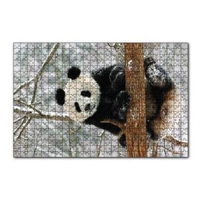 Cakapuzzle Ağaç Dalında Panda 120 Parça Ahşap Puzzle