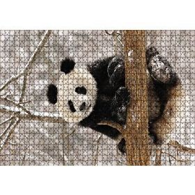 Cakapuzzle Ağaç Dalında Panda 120 Parça Ahşap Puzzle