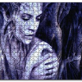 Cakapuzzle Ağaç Kökünden Kadın Figürü Ahşap 1000 Parça Puzzle