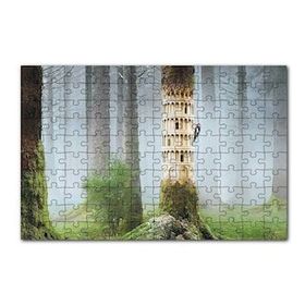 Cakapuzzle Ağaçkakan ve Antik Roma Sütun Benzetmesi 120 Parça Ahşap Puzzle