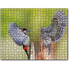 Cakapuzzle Ağaçkakan ve Baykuş Ahşap 1000 Parça Puzzle