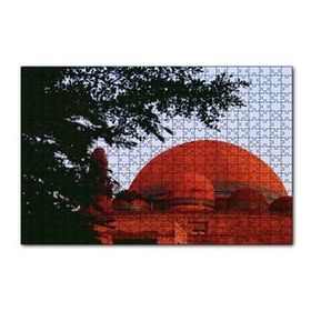 Cakapuzzle Ağaçların Arasından Kızıl Kubbe 120 Parça Ahşap Puzzle