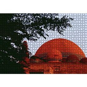 Cakapuzzle Ağaçların Arasından Kızıl Kubbe 120 Parça Ahşap Puzzle