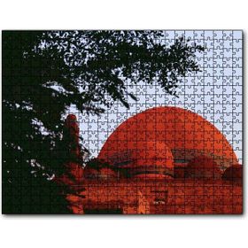 Cakapuzzle Ağaçların Arasından Kızıl Kubbe Mdf 120 Parça Puzzle