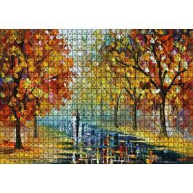 Cakapuzzle Ağaçlı Yolda Sevgili Çift Mdf 1000 Parça Puzzle