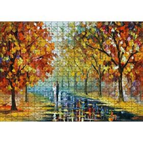 Cakapuzzle Ağaçlı Yolda Sevgili Çift Mdf 500 Parça Puzzle