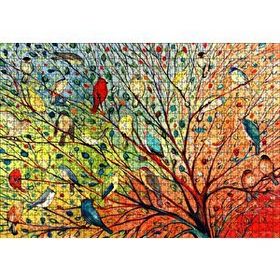 Cakapuzzle Ağaçta Rengarenk 27 Kuş 1000 Parça Puzzle
