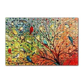 Cakapuzzle Ağaçta Rengarenk 27 Kuş 120 Parça Ahşap Puzzle