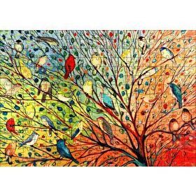 Cakapuzzle Ağaçta Rengarenk 27 Kuş 120 Parça Ahşap Puzzle