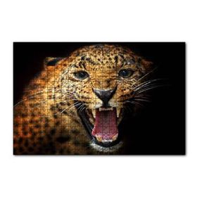 Cakapuzzle Agresif Leopar Siyah Zemin 120 Parça Ahşap Puzzle