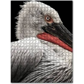 Cakapuzzle Ak Pelikan Yakın Çekim Ahşap 255 Parça Puzzle
