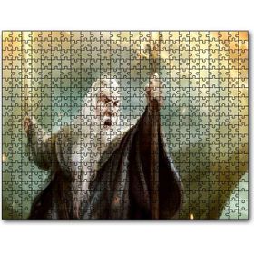 Cakapuzzle Ak Sakallı Gandalf Kılıcı ve Asası Mdf 1000 Parça Puzzle