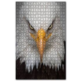 Cakapuzzle Akbaşlı Amerikan Kartalı Ön Görünüş Ahşap 255 Parça Puzzle