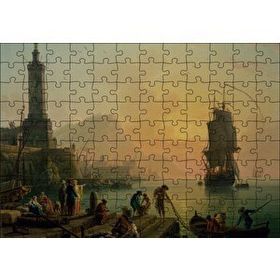 Cakapuzzle Akdeniz Limanında Huzur Yağlıboya Mdf 120 Parça Puzzle