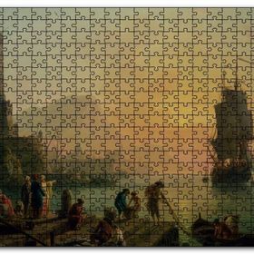 Cakapuzzle Akdeniz Limanında Huzur Yağlıboya Mdf 255 Parça Puzzle