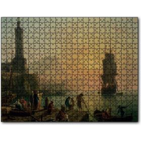 Cakapuzzle Akdeniz Limanında Huzur Yağlıboya Mdf 255 Parça Puzzle