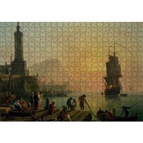 Cakapuzzle Akdeniz Limanında Huzur Yağlıboya Mdf 500 Parça Puzzle