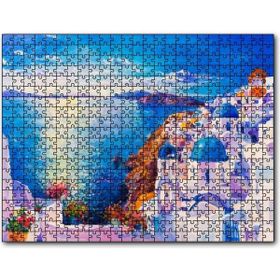 Cakapuzzle Akdeniz Sahilinde Şehir Görseli Mdf 120 Parça Puzzle