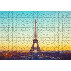 Cakapuzzle Akşamüzeri Eyfel Kulesi ve Paris 120 Parça Ahşap Puzzle