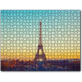 Cakapuzzle Akşamüzeri Eyfel Kulesi ve Paris Mdf 120 Parça Puzzle
