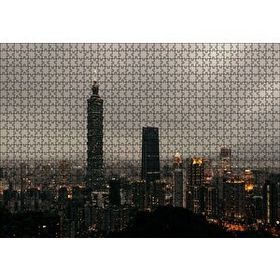 Cakapuzzle Akşamüzeri Şehir Işıkları ve Gökdelenler Mdf 120 Parça Puzzle