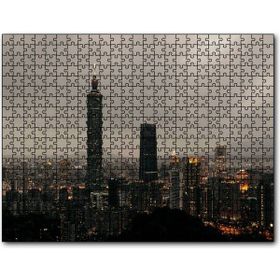 Cakapuzzle Akşamüzeri Şehir Işıkları ve Gökdelenler Mdf 500 Parça Puzzle